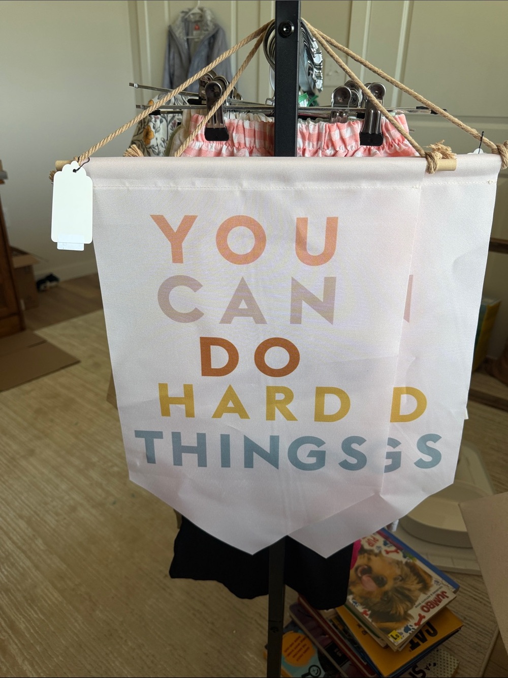 Inspirational Text Banner - "You Can Do Hard Things"